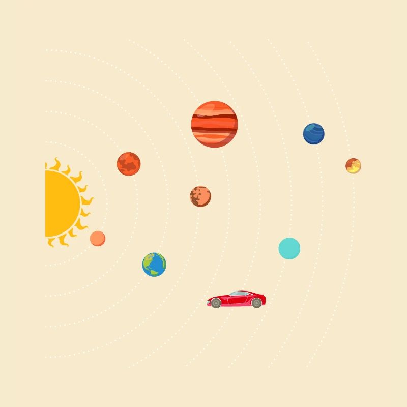 Tesla dans Space Solar System SpaceX