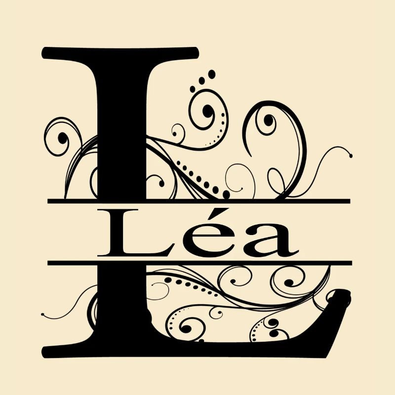 Monogramm mit dem Namen Léa