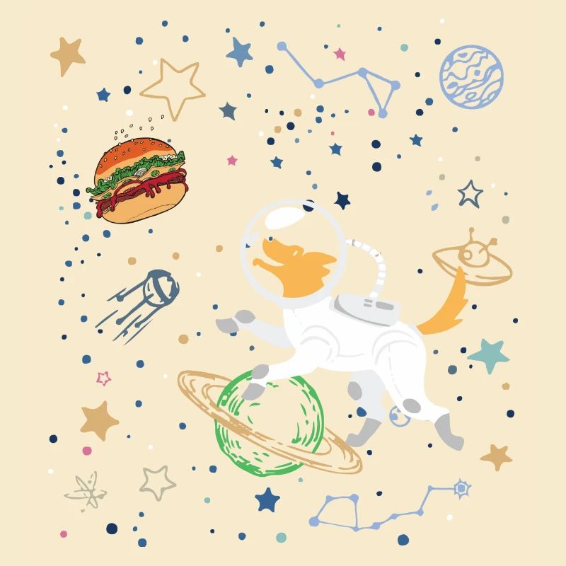 Explorateur de l’espace avec l’astronaute Fox