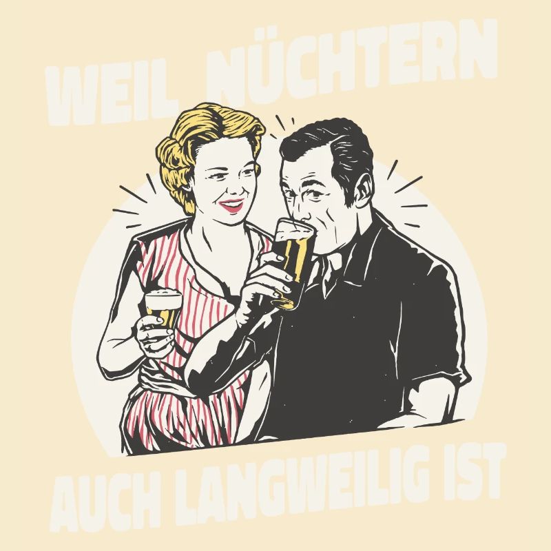 Nüchtern zu schüchtern Biertrinker Alkohol Mann