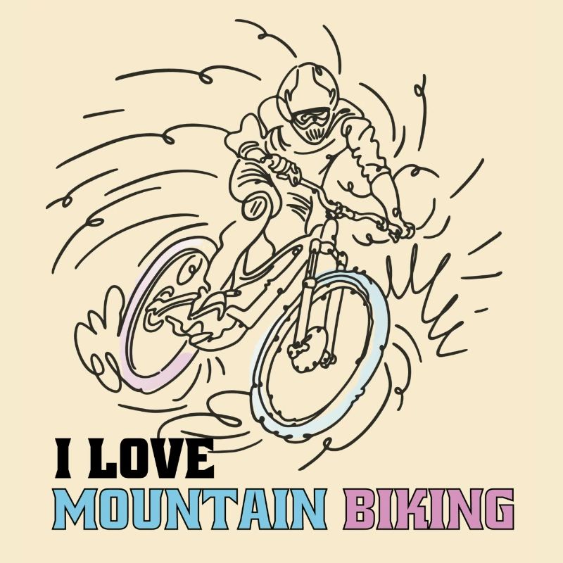 Ich liebe Mountain Biking