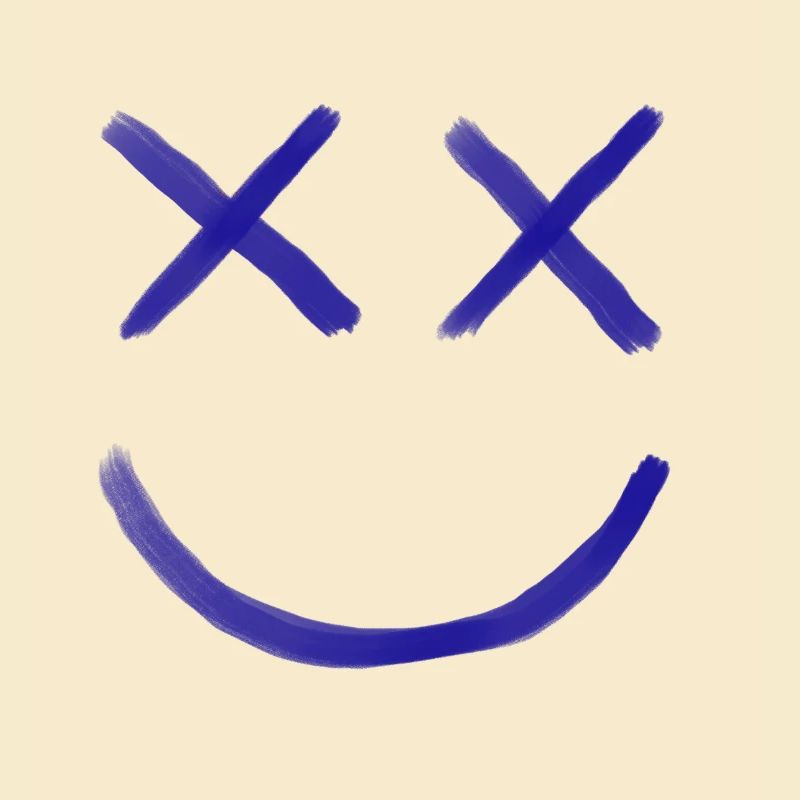 Smiling blau