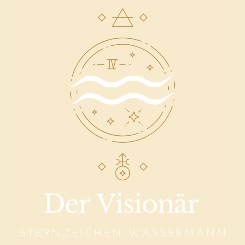 Der Visionär Sternzeichen Logo