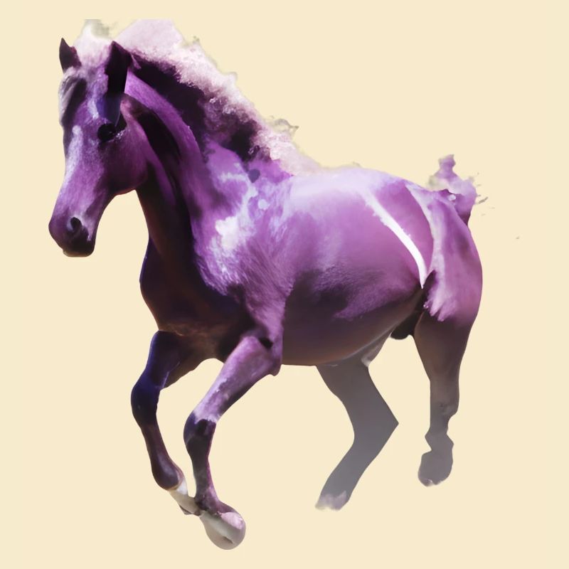 Cheval coloré