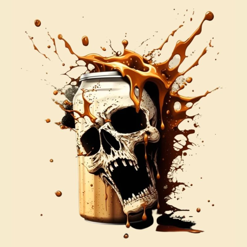 Skull Beer Explosion