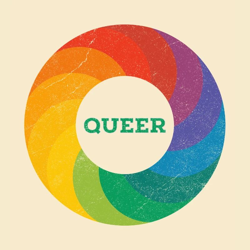 Regenbogen Ring "Queer" grün