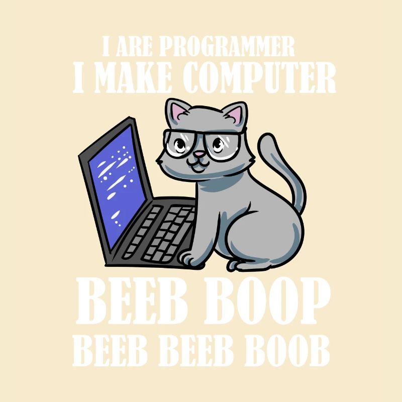 I Are Programmer Beep Boop Informatiker Katze