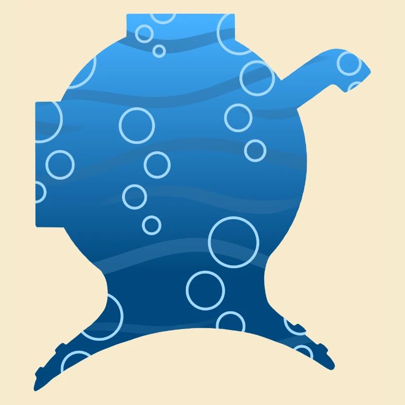 Diving bottom scuba shape