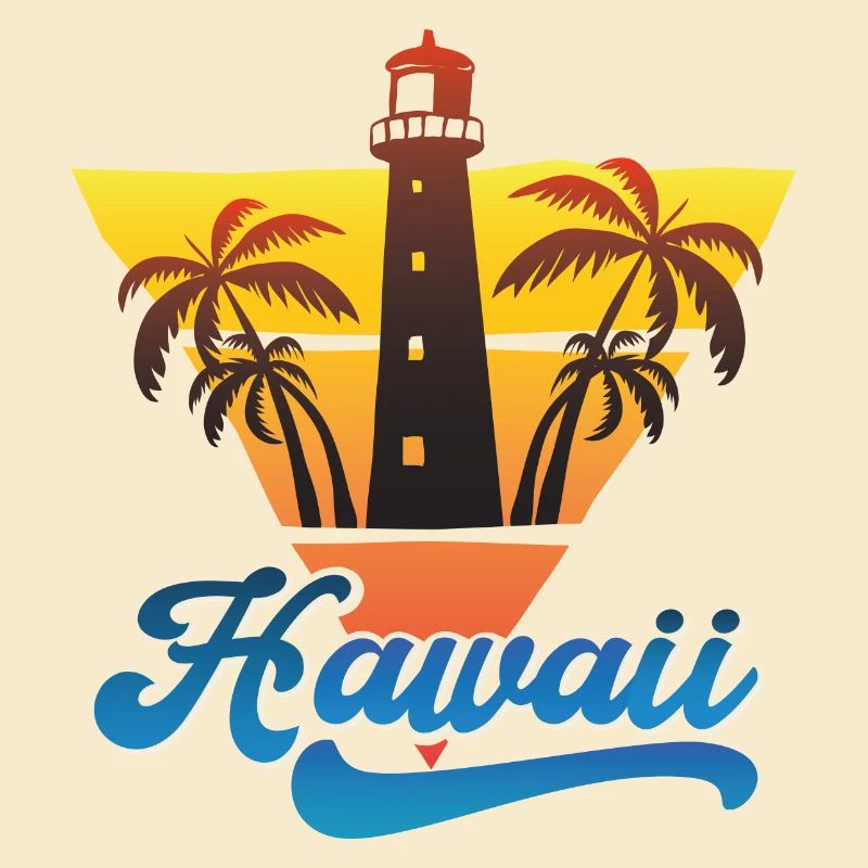 Conception de la plage du phare d’Hawaï
