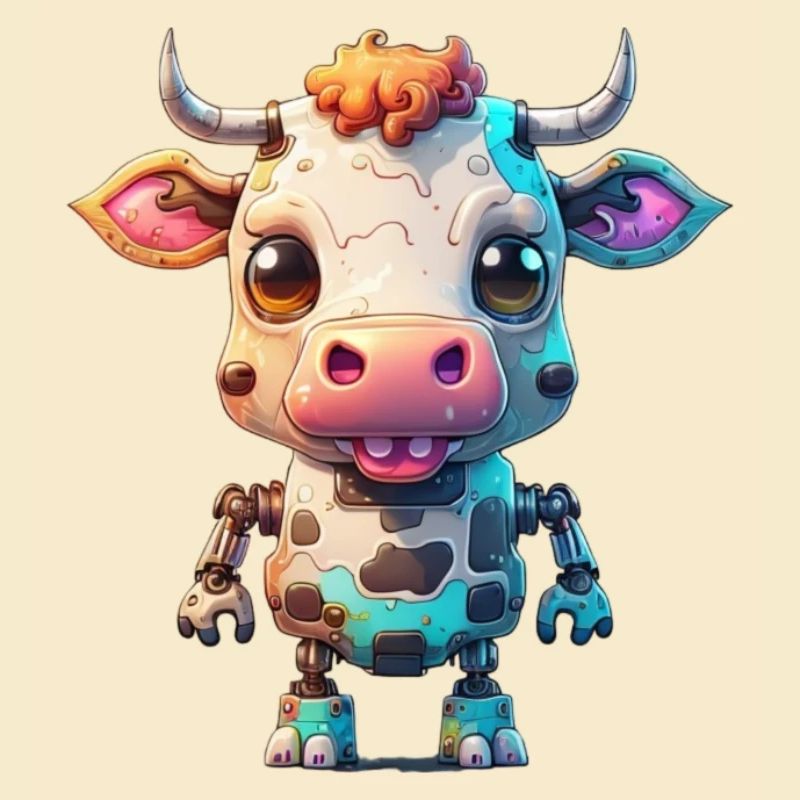 Roboter Kuh