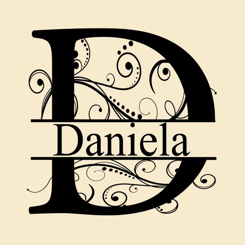Monogramm mit dem Namen Daniela