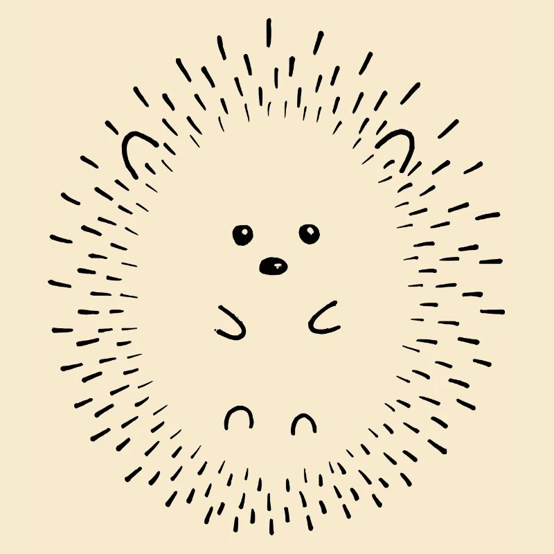 Hérisson Art au trait