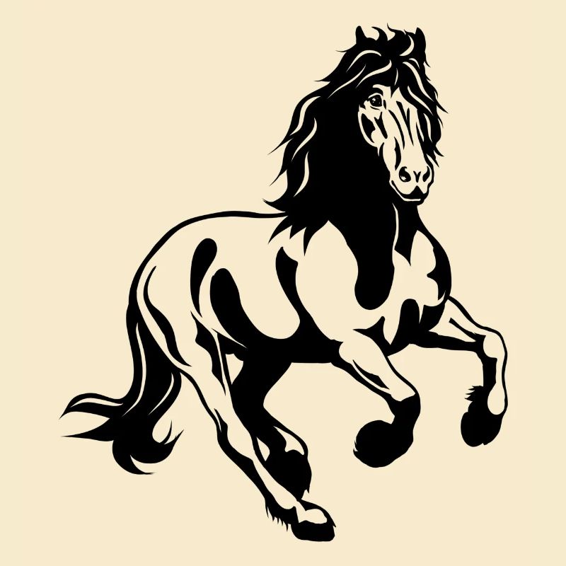 Friesian stallion 01 s