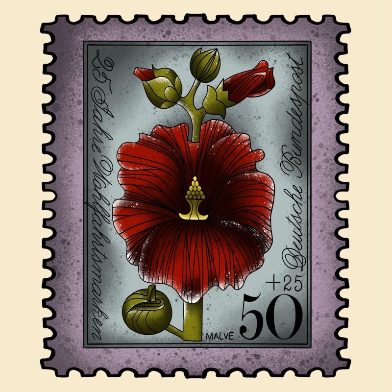 Briefmarke Malve