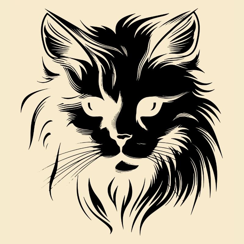 Chat, Motif De Chat, Visage De Chat
