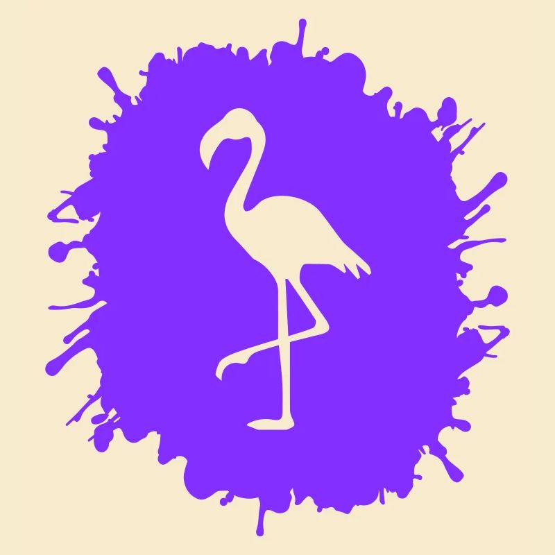 flamingo splatter