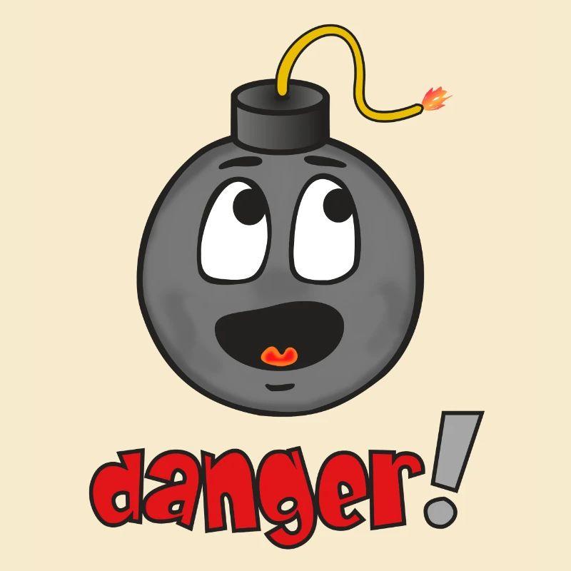 Danger Visage Explosif - Émoticône Drôle