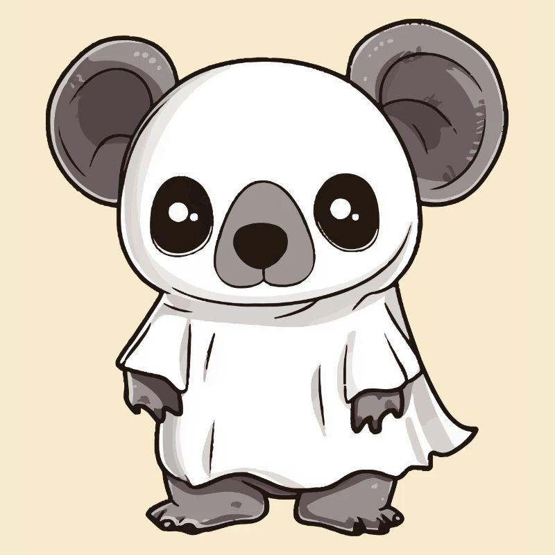 Koala Halloween Comic Geist