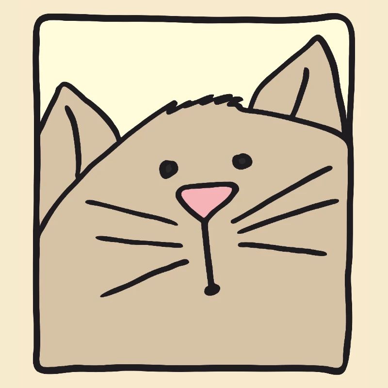 Cat Head Funny