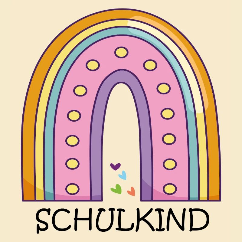 Schulkind Regenbogen