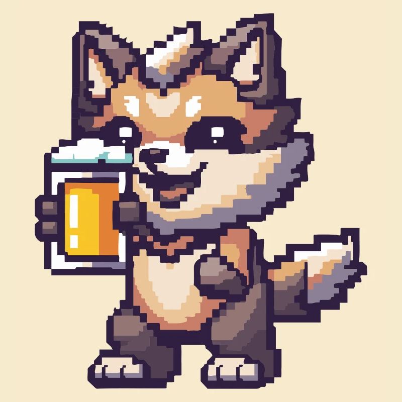 Wolf Pixel Bier