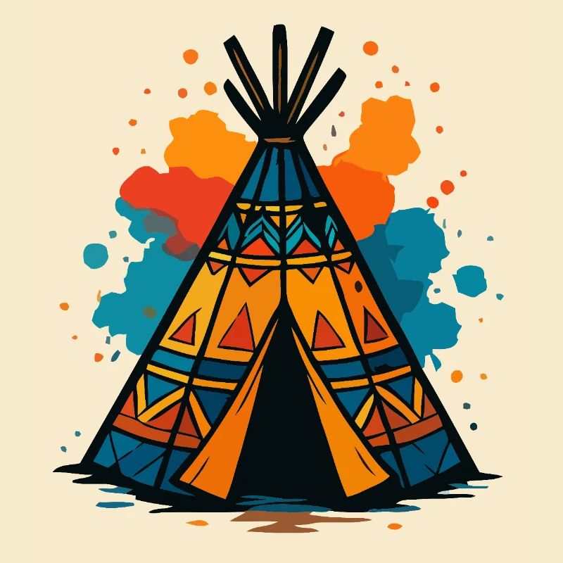 Tribal Teepee Splash