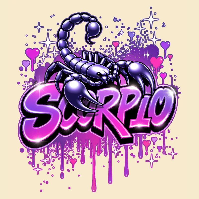 ♏ -Skorpion- Sternzeichen im Graffiti-Stil