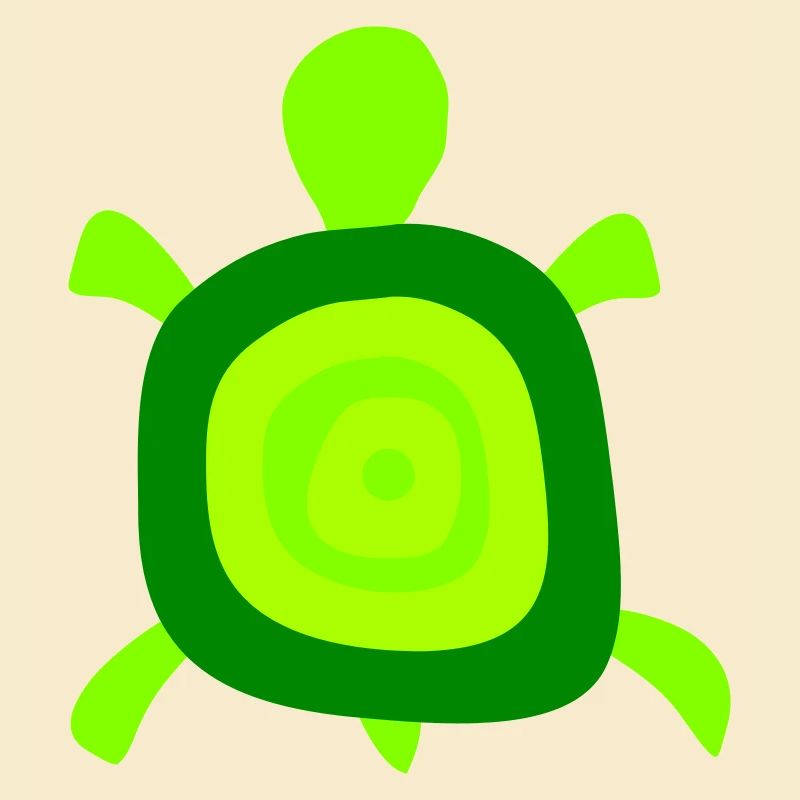 Turtle Turtle Shell Circles Tank Logo