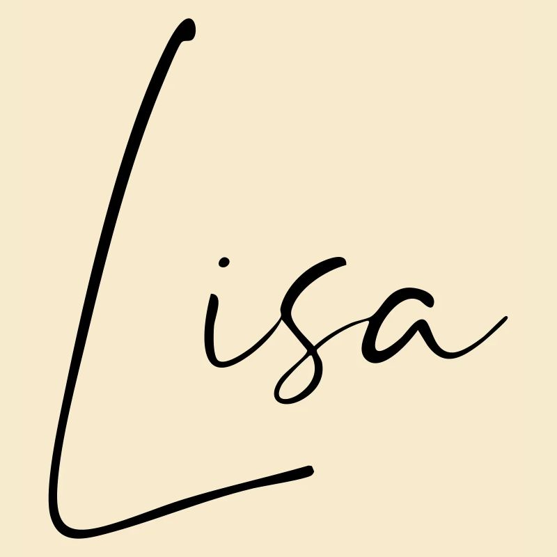 Lisa / Conception du nom de l’écriture manuscrite