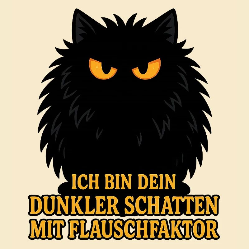 Dark shadow with fluff factor – cat