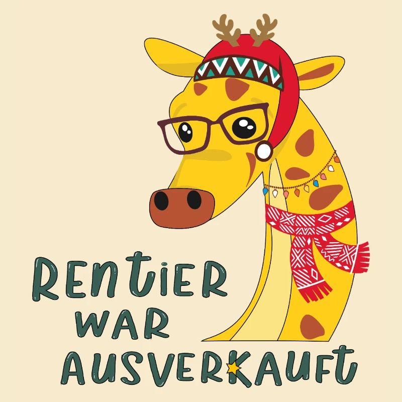 Giraffe mit Brille: Rentier