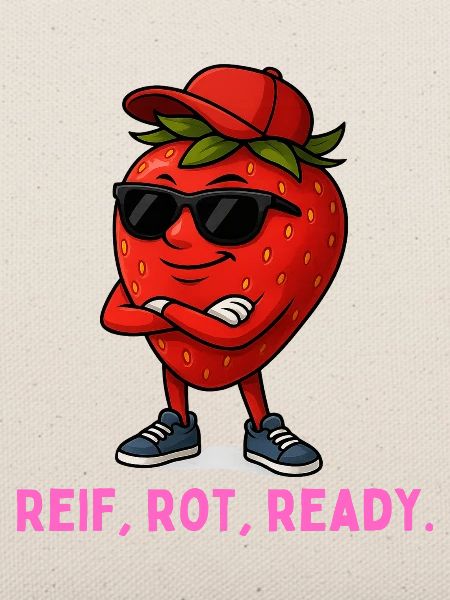 Reif Rot Ready Erdbeere-Maskottchen
