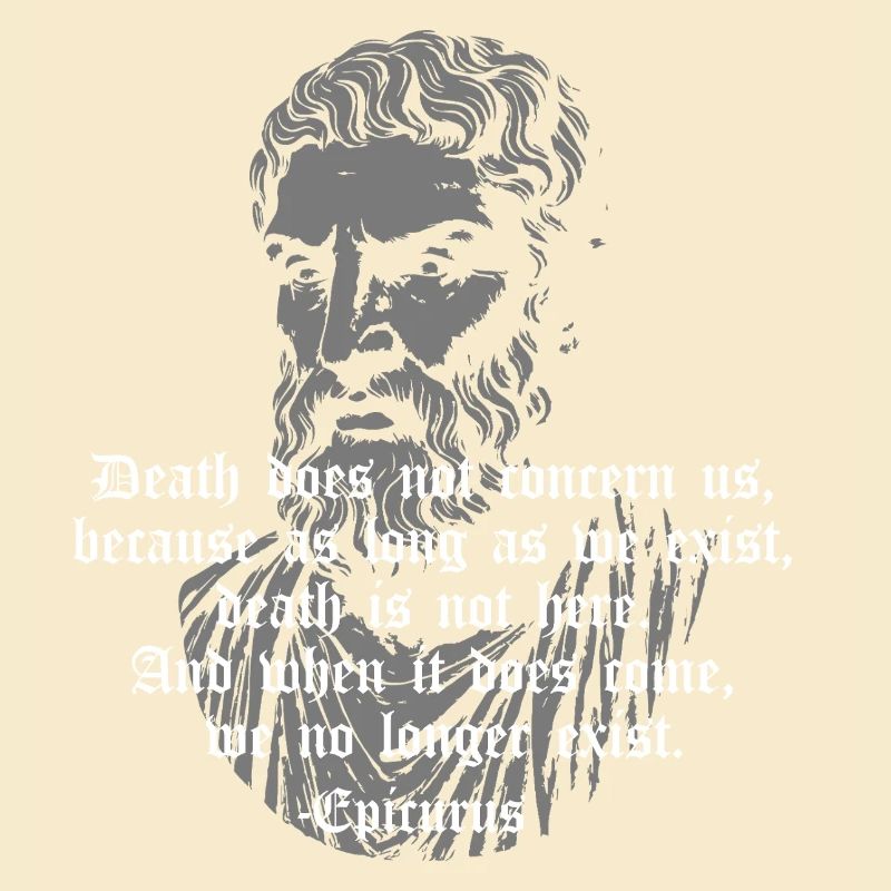 Epicurus Death Gothic Quote