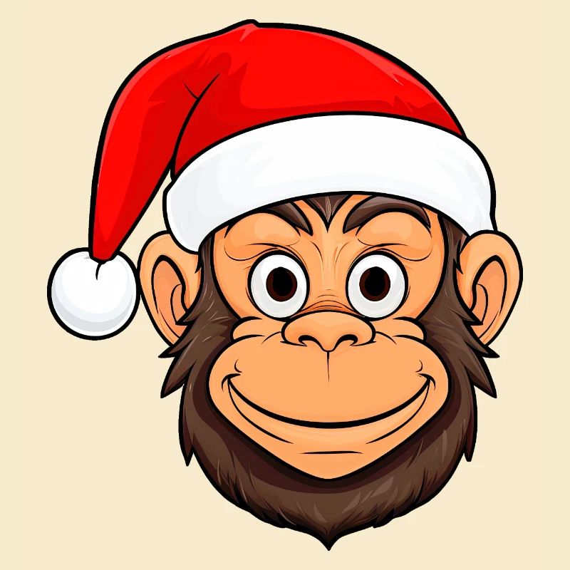 Singe Noël / Père Noël Singe