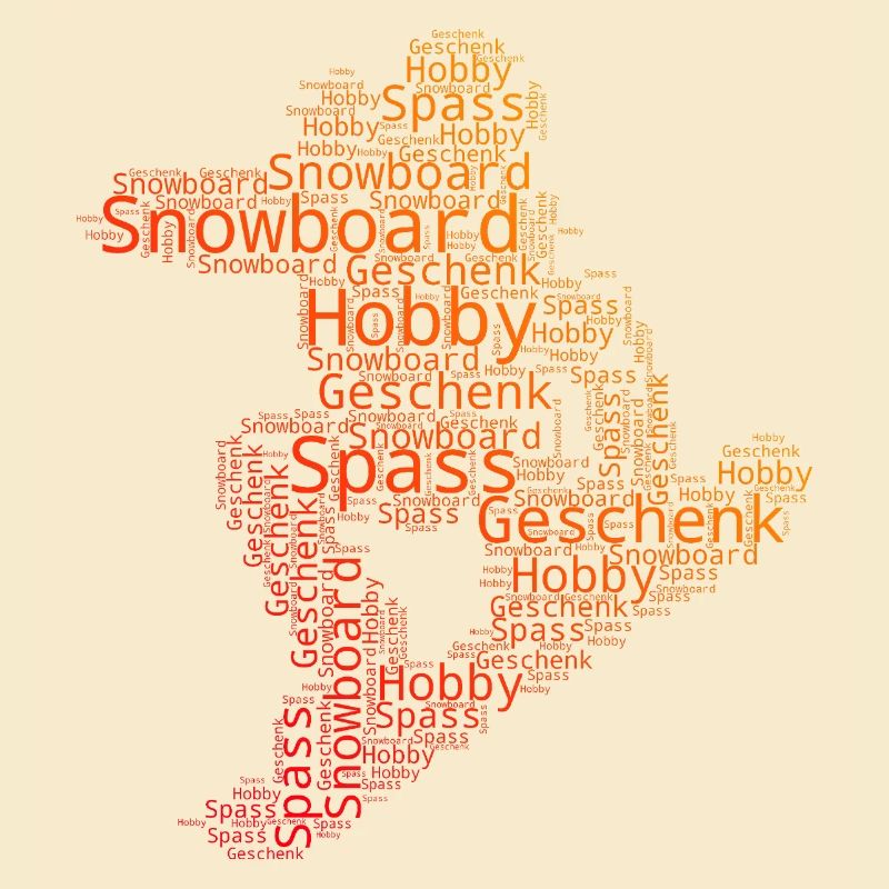 Klare Snowboard Botschaft
