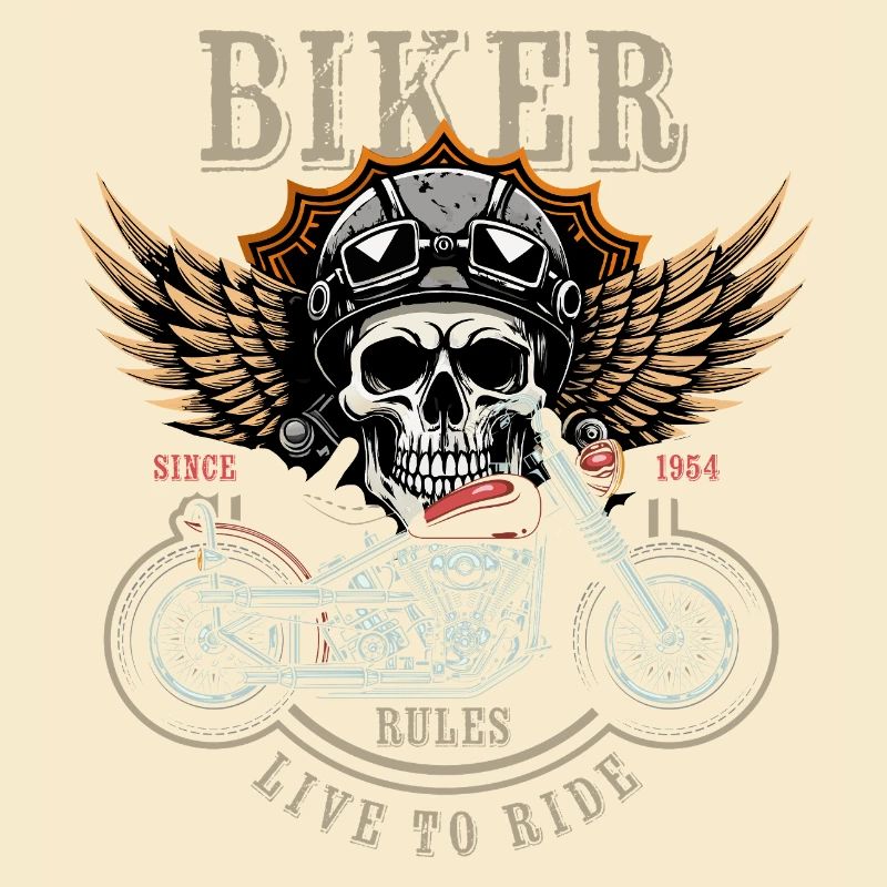 Biker Rules - Since 1954 - Live to Ride