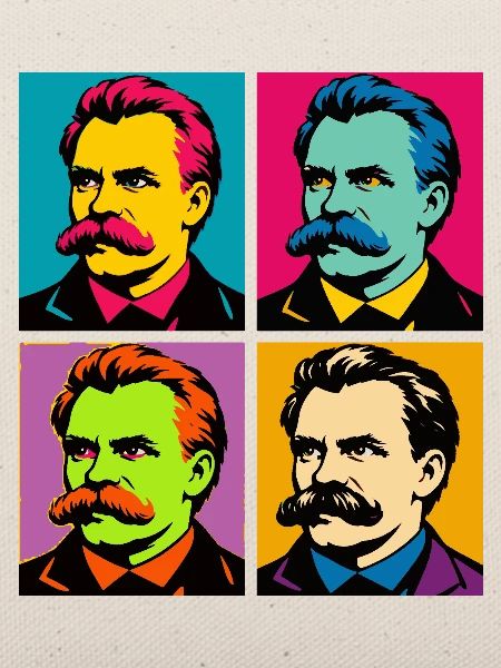 Friedrich Nietzsche Pop-Porträts
