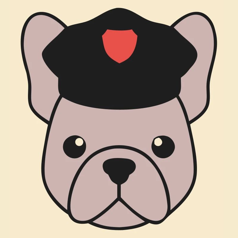 Frenchie Polizist Cop Security