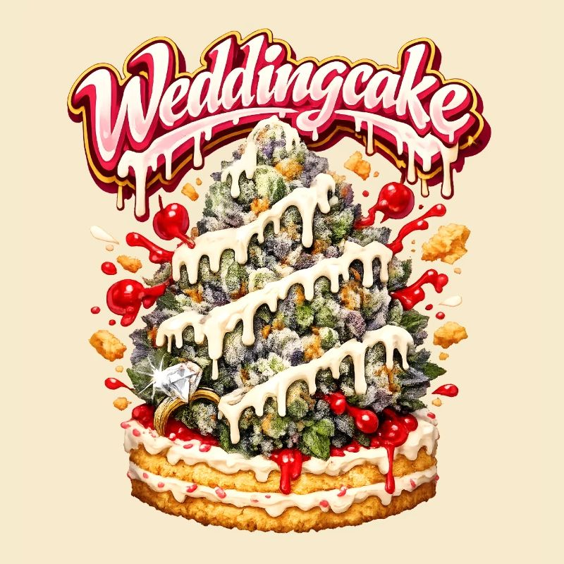 Wedding Cake Graffiti Bud Art Print