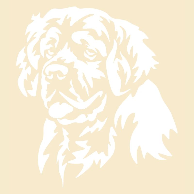 Clumber Spaniel Head "Black Edition"