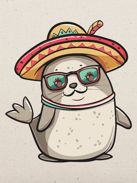 Robbe Tier Lustig Sombrero