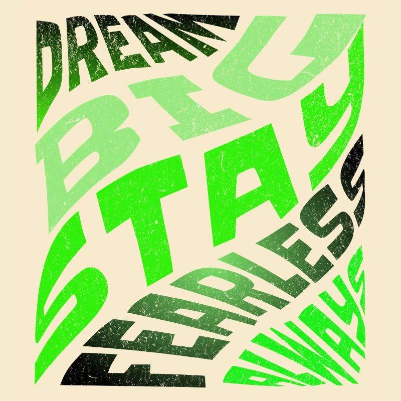 DREAM BIG Neon Typografie