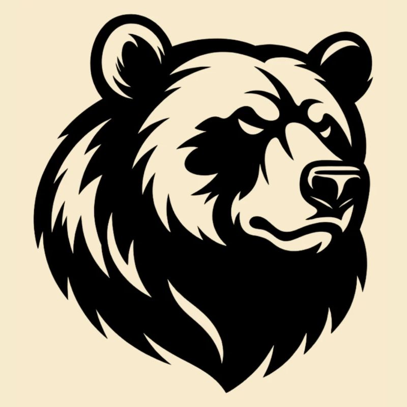 Angry Bear Head