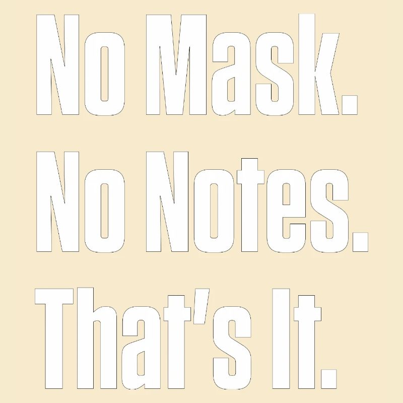 Pas de masque Pas de notes Orgueil neurodivergent
