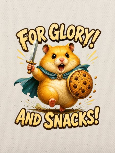 Hamster-Krieger für Ruhm und Snacks