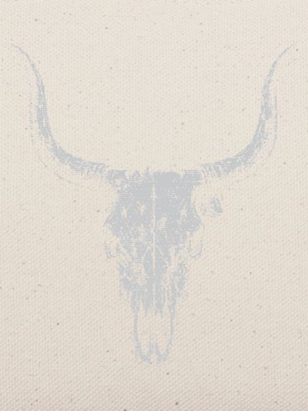 Longhorn-Schädel-Silhouette