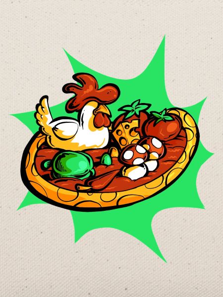 Sehr frische Pizza
