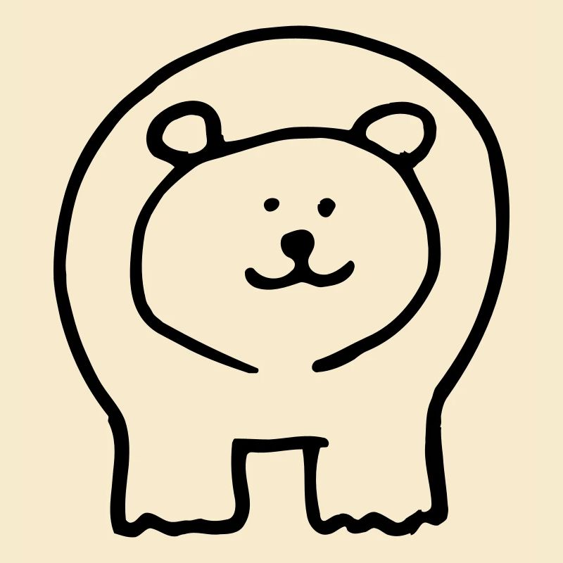 Bear printed 2 sides