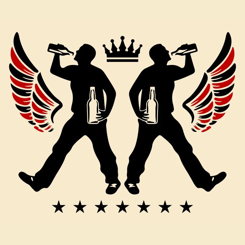 Drinking Bier Silhouette