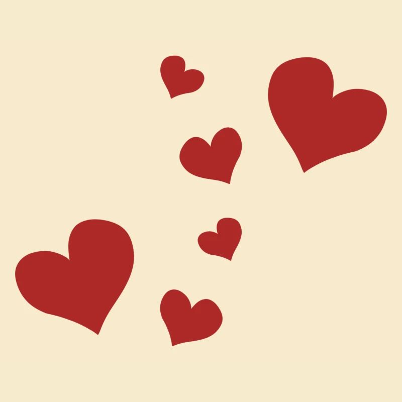 red hearts pattern red symbol love